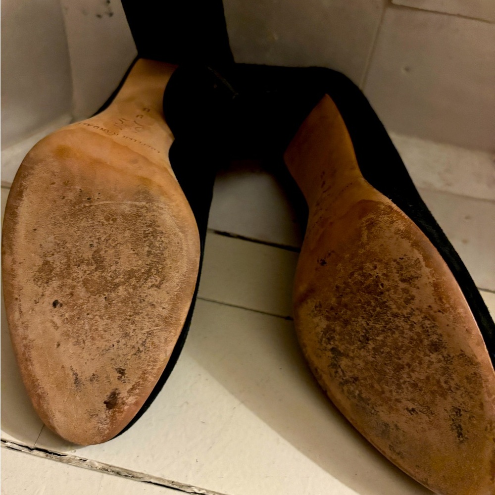 Loeffler Randall Blakc Suede Heels; 4 inches